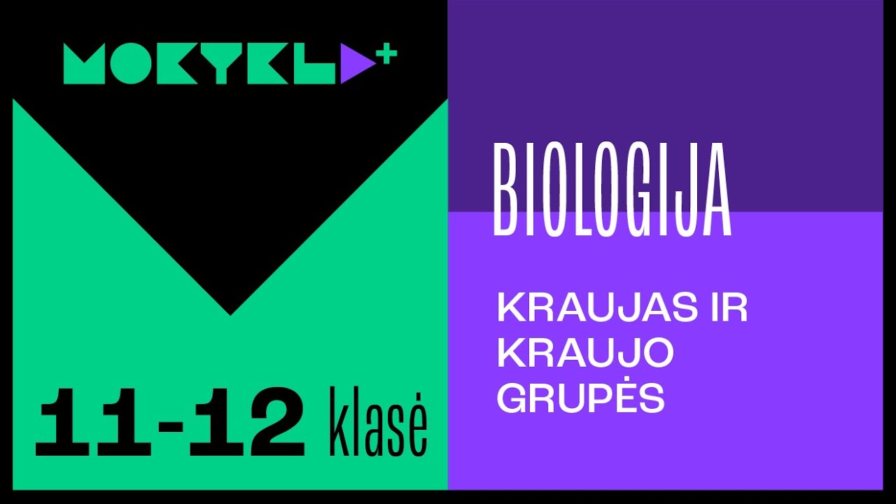 Mokykla+ | Biologija | 11-12 klasė | Kraujas ir kraujo grupės || Laisvės TV X