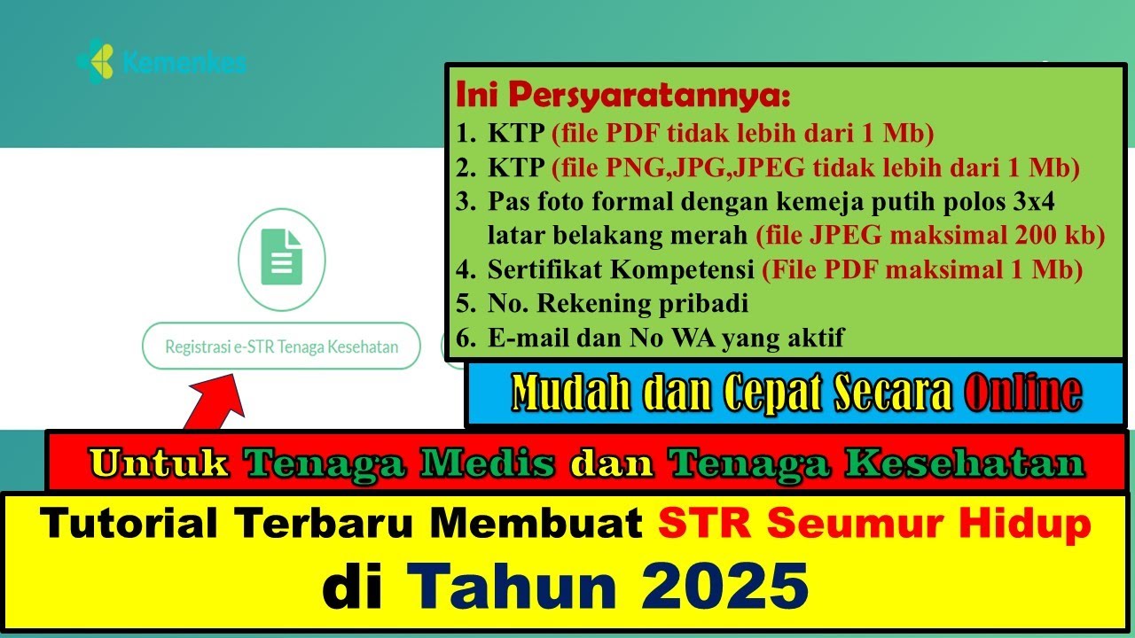 Tutorial Terbaru Membuat STR Seumur Hidup di WEB KKI / KTKI Tahun 2025