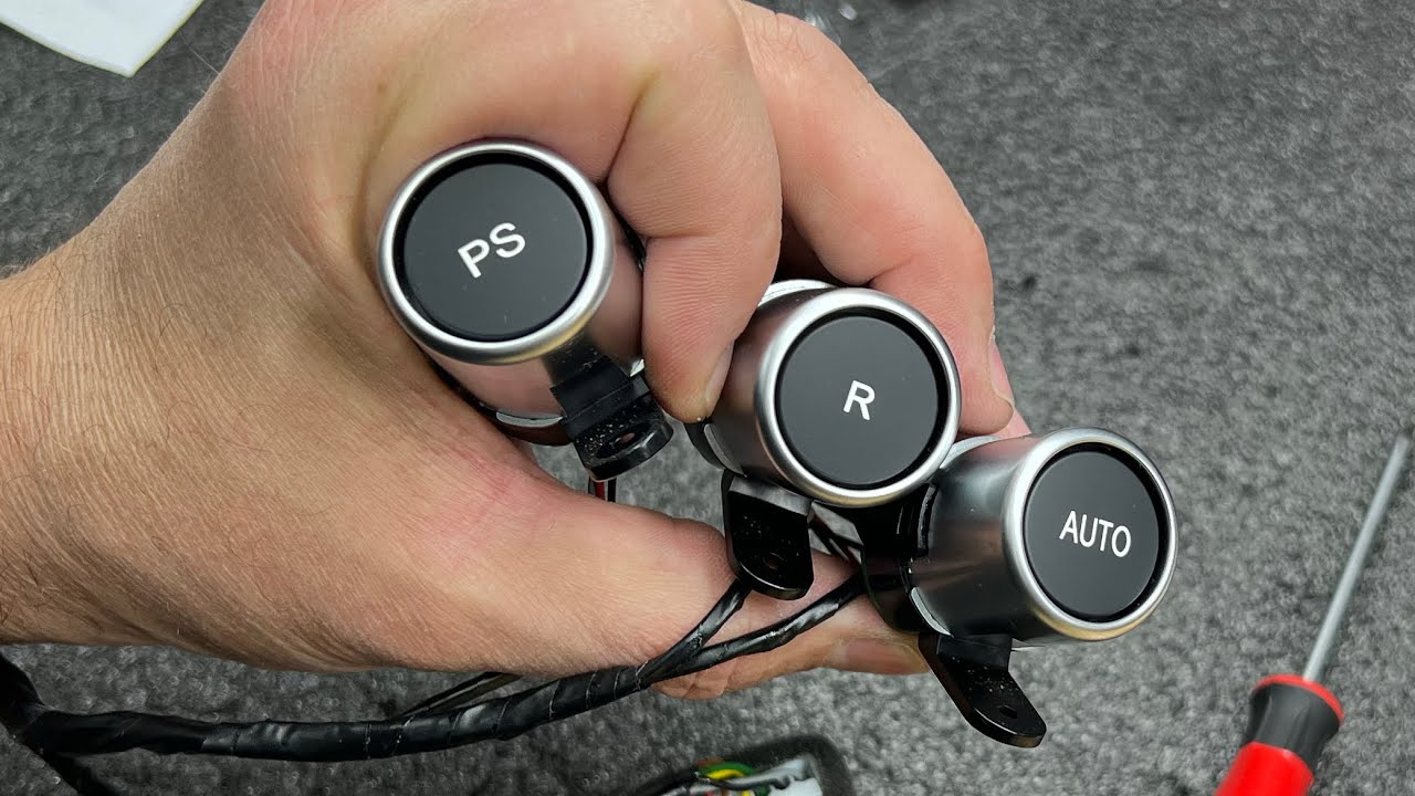 How to install transmission switch buttons (R, AUTO, PS) on Ferrari 488