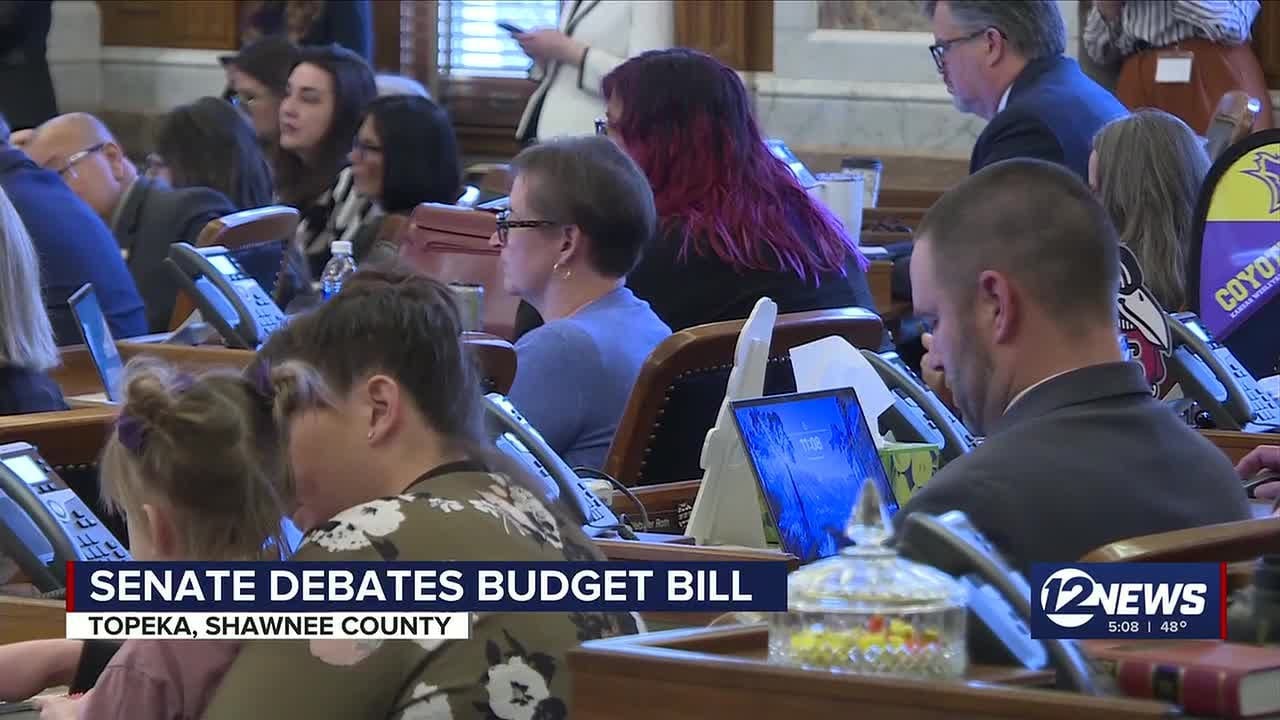 Kansas Senate debates budget bill