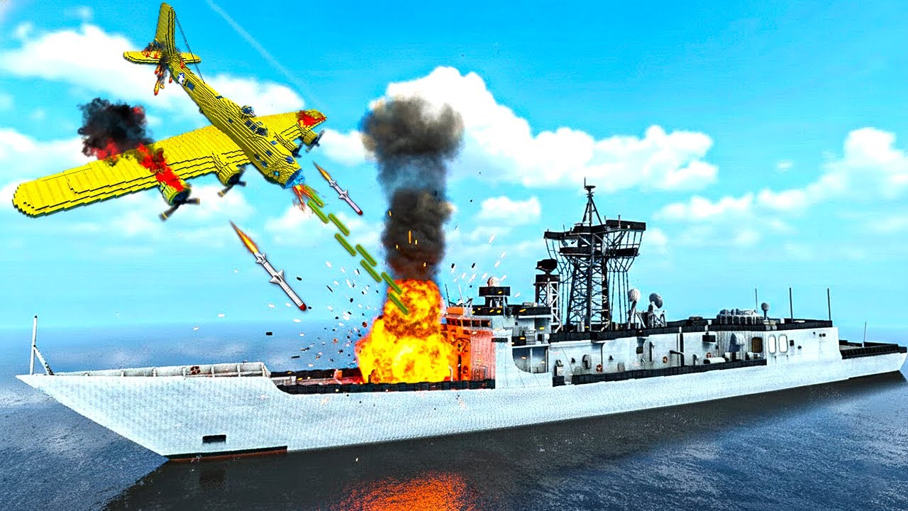 Bomber Aircraft vs USS Oliver Hazard Perry FFG 7 | Epic Naval Destruction | Teardown
