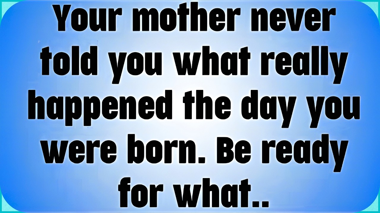 👉Бог говорит: Твоя мать никогда не рассказывала тебе, что на самом деле произошло в день твоего р...