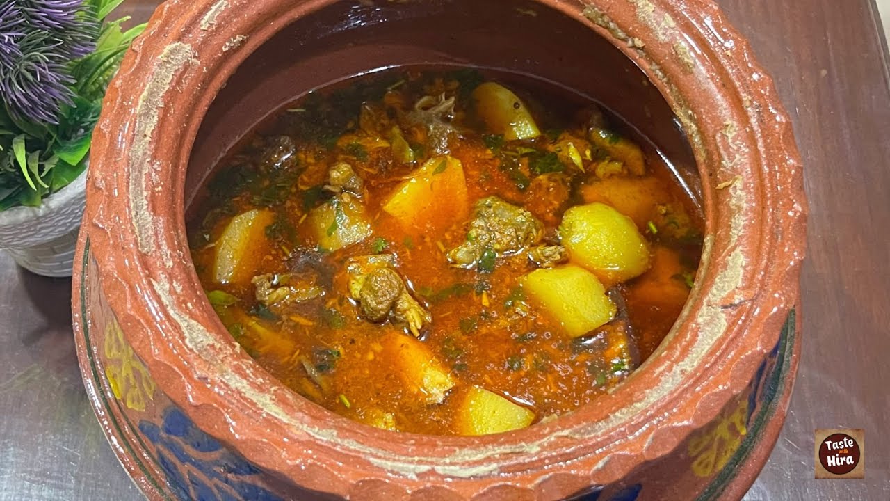 Authentic Aloo Gosht Recipe | Traditional Punjabi Aloo Gosht ka Salan | @TastewithHira89
