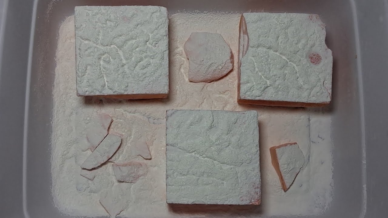 3 Pink Dyed Blocks 