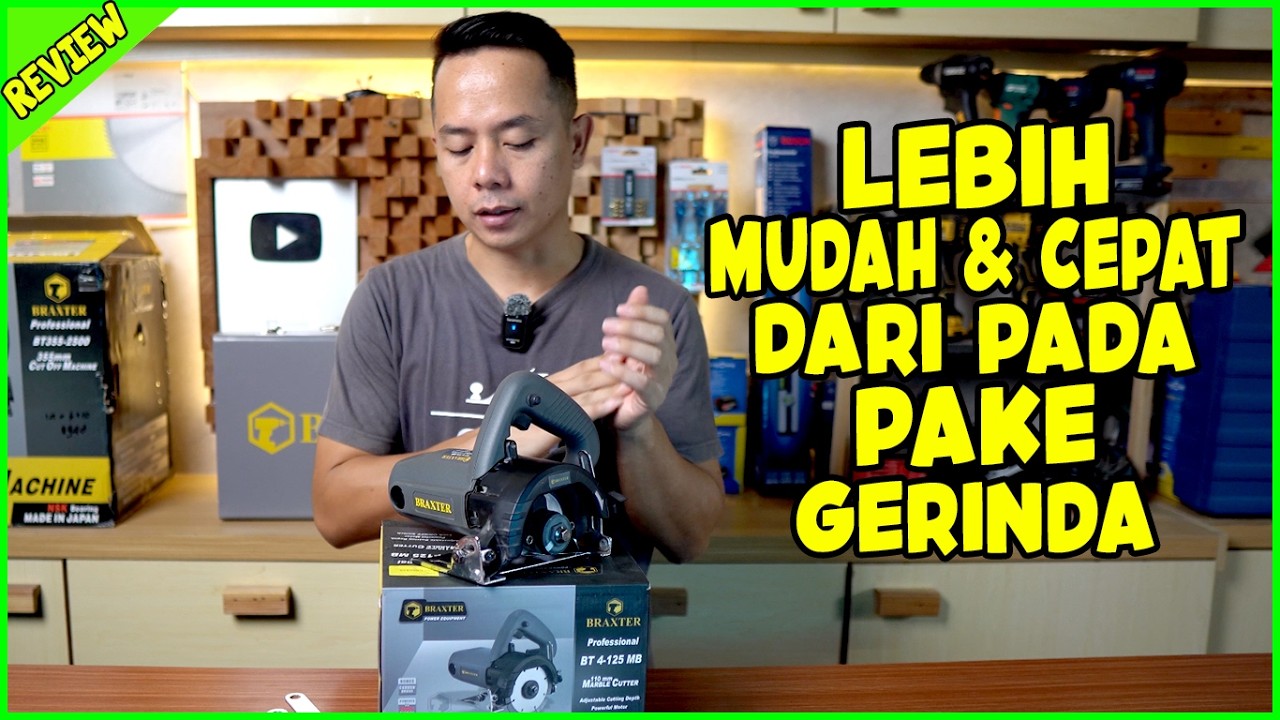 Potong Keramik Jadi Mudah dan Cepat Pake BRAXTER Marble Cutter BT4-125MB!