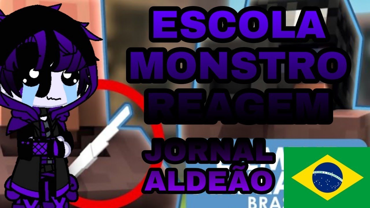 MINECRAFT:ESCOLA MONSTRO REAGEM AO JORNAL ALDEÃO PARTE 2(#elementanimationbrasil)