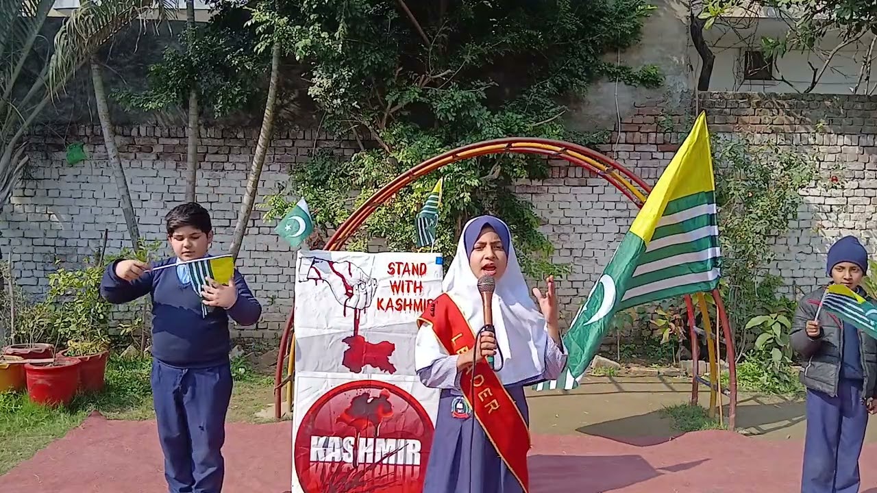 Urdu Speech | Kashmir bany ga Pakistan |Mustabshira Faisal | Class 6