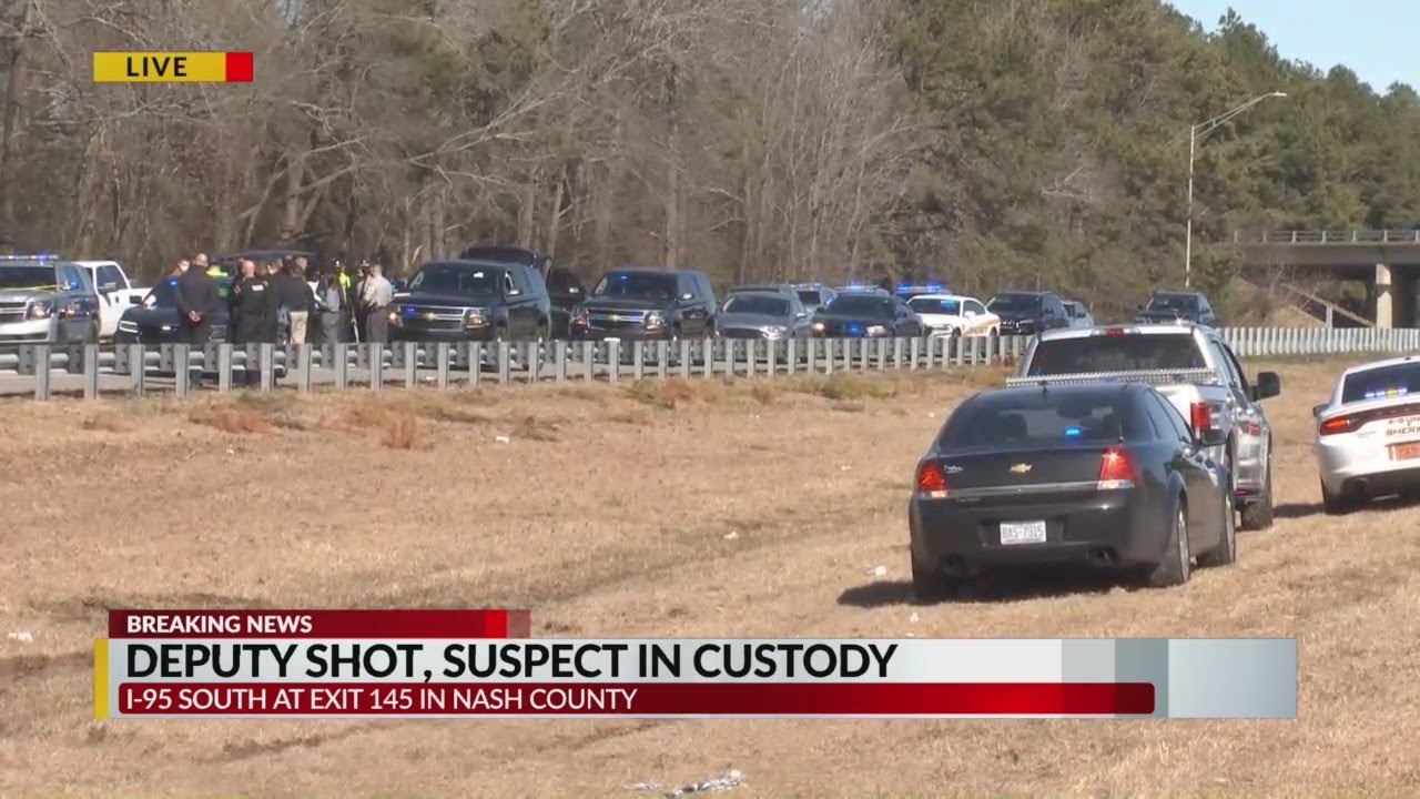 Nash County deputy shot on I-95, suspect in custody, authorities say