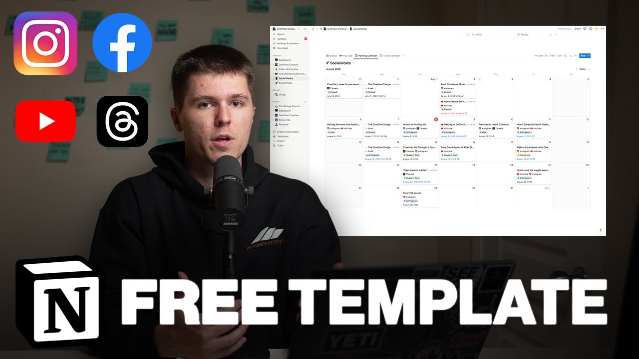 Making a FREE Online Social Media Calendar For Your Church!