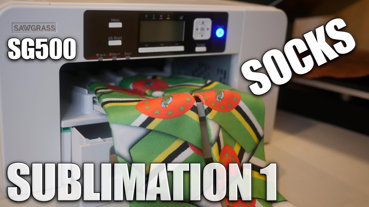 Sublimation 1 Socks from Sawgrass SG500 sublimation printer