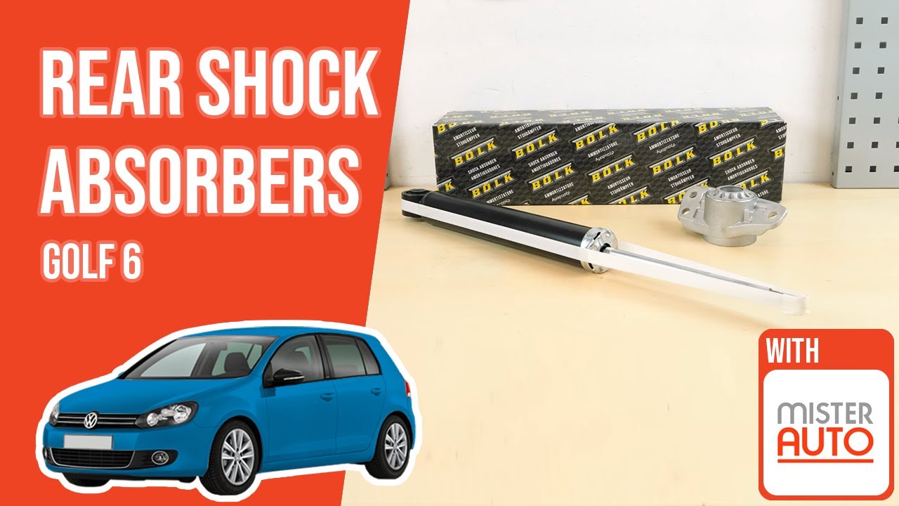 How to replace the rear shock absorbers Golf mk6 ➿