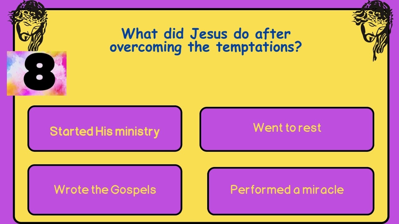 Lent Quiz!  How well do you know Jesus' 40 - day Journey?  