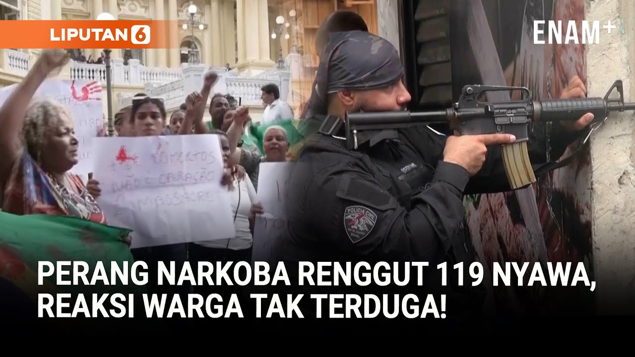 Perang Narkoba di Brasil Renggut 119 Nyawa, Reaksi Warga Tak Terduga! | Liputan6