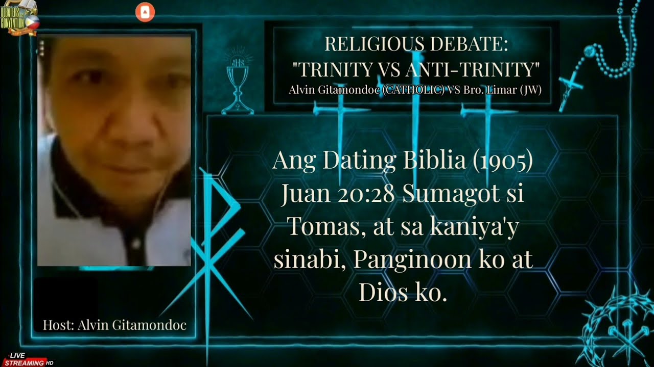 RELIGIOUS DEBATE: "HOLY TRINITY" | ROMAN CATHOLIC VS. JEHOVAH'S WITNESSES | ALVIN GITAMONDOC