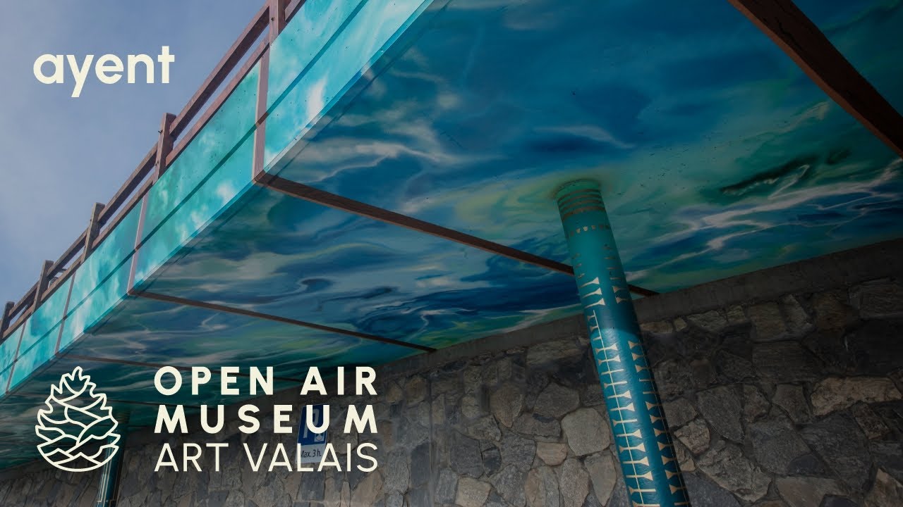 AYENT ◉ CHRISTOPH HEINEN - &lsquo;Wasser-Quell allen Lebens&rsquo; mural street art | Art Valais OPEN AIR MUSEUM