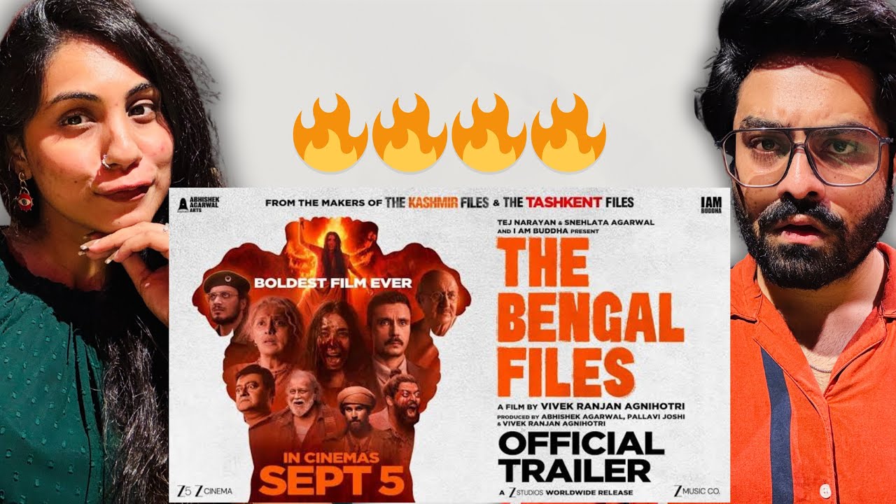 THE BENGAL FILES Official Trailer Reaction | Vivek Agnihotri | Abhishek A | Pallavi J | Zee Studios