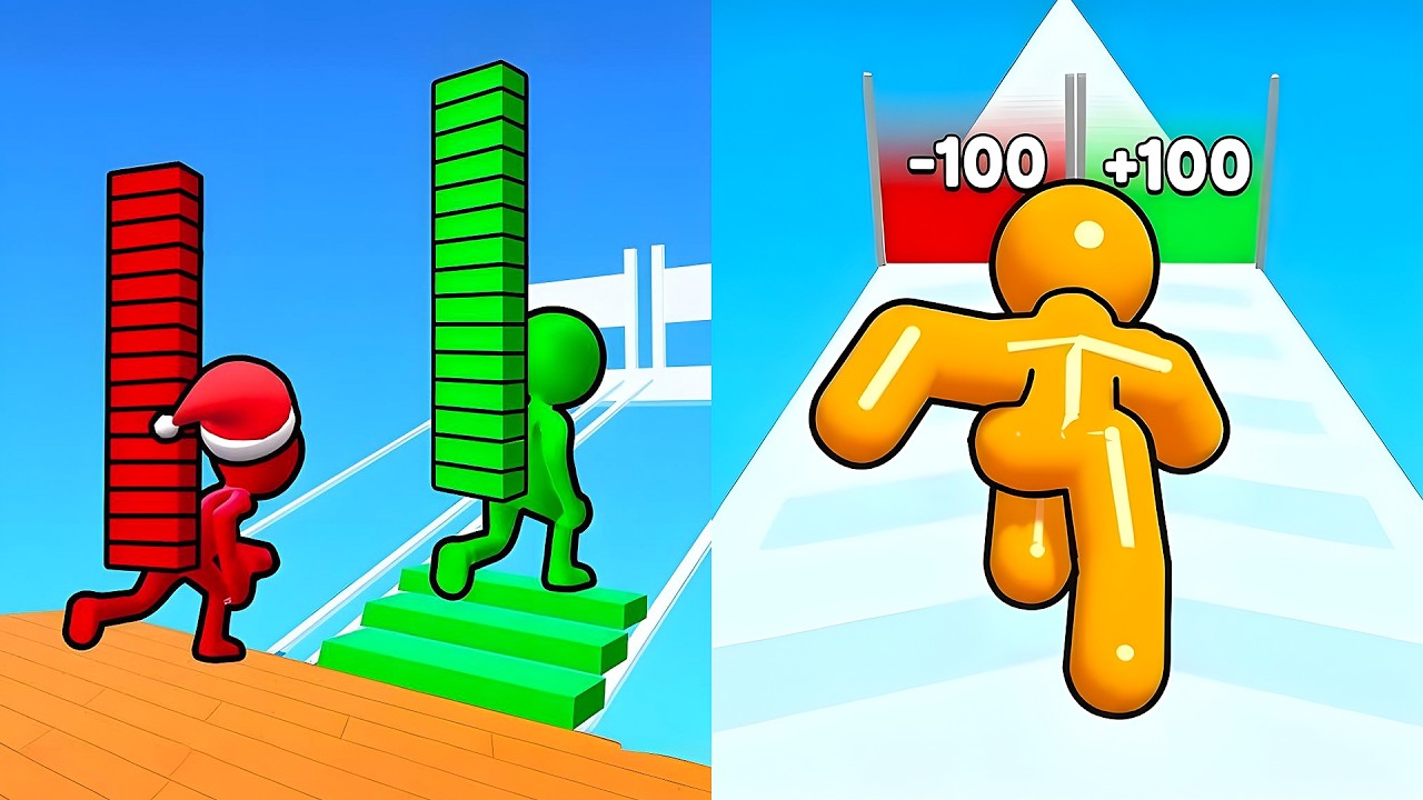 NEW Update 2026 🔥 Tall Man Run vs Bridge Race - MAX Level Challenge Gameplay