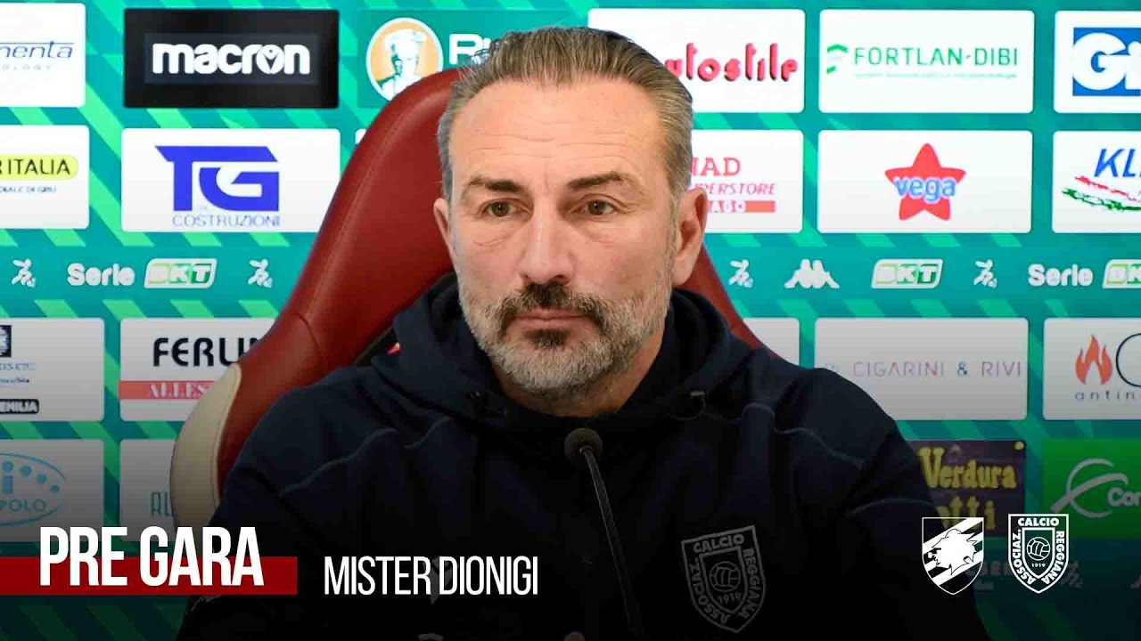 CONFERENZA STAMPA | mister Dionigi pre Sampdoria-Reggiana
