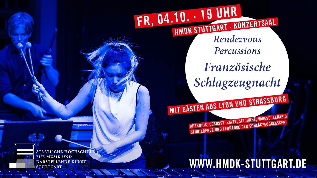 Rendezvous Percussions - Französische Schlagzeugnacht I (Fr. 04.10.2024 - 19:00 Uhr)