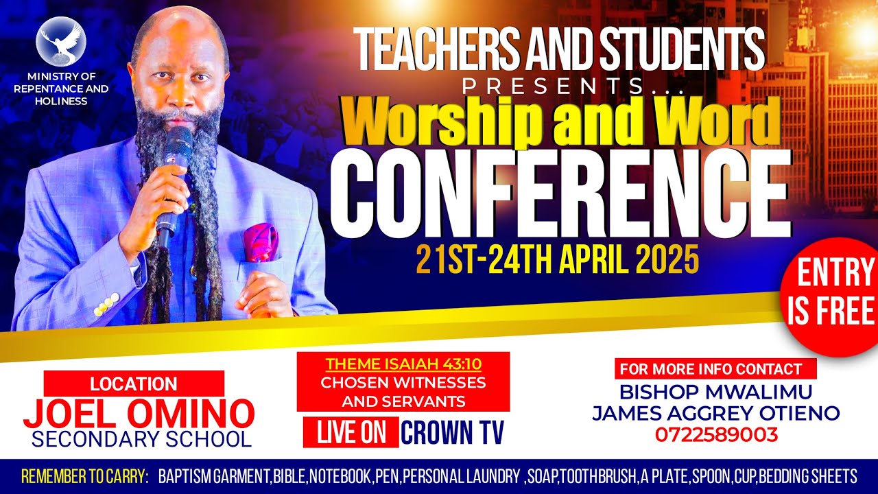 TEACHERS & STUDENTS WORSHIP AND WORD CONFERENCE - LIVE FROM JOEL OMINO | APRIL, 22 2025