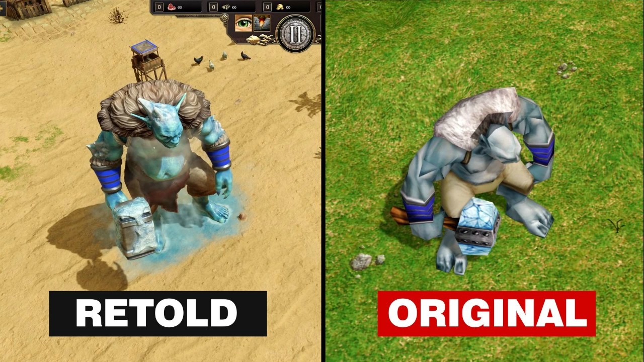 Todas las CRIATURAS MITICAS en Age of Mythology: Retold vs su Original