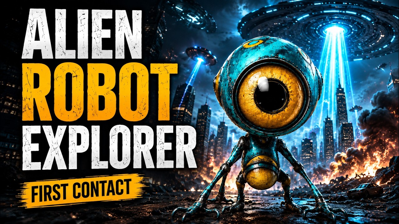 Alien Robot Explorer Discovers Earth | Cinematic AI Adventure