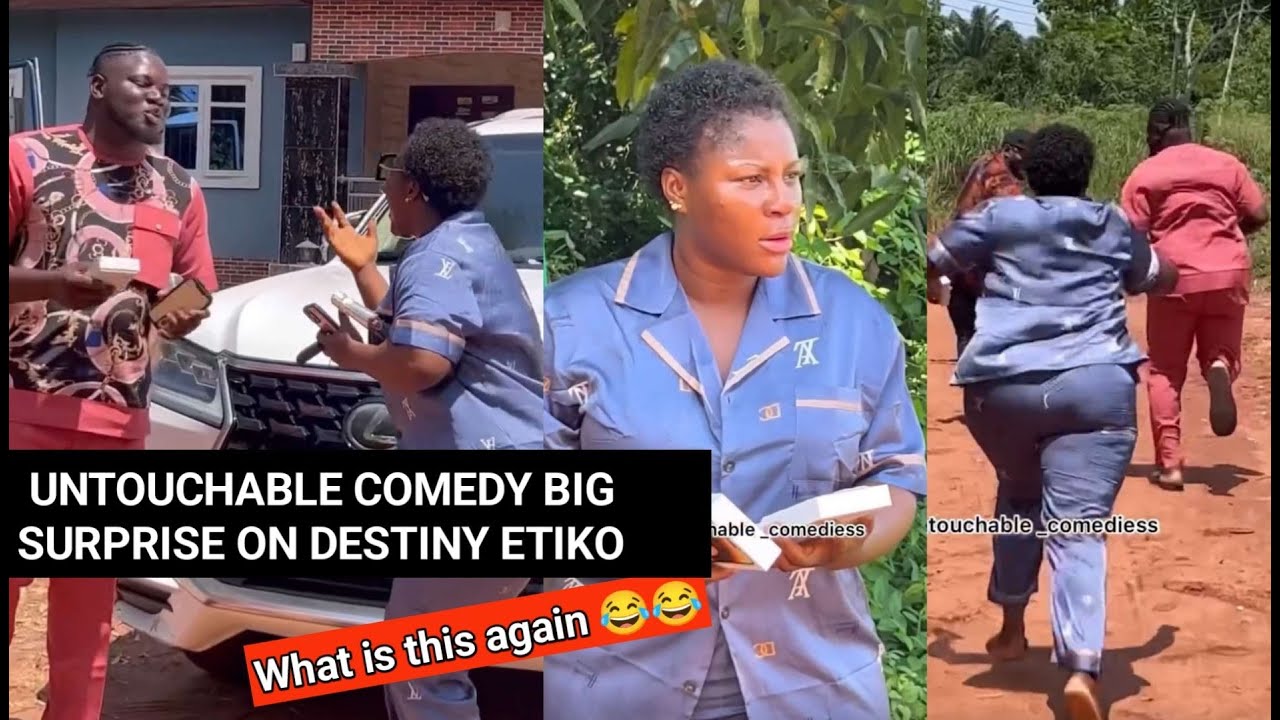 Congratulations to destiny Etiko as she was surprised by untouchable Comedy (Expensive prank)