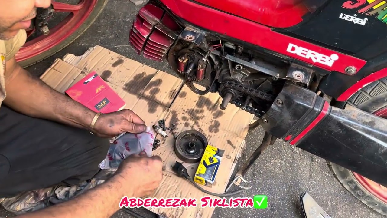 وداعا لمشكل عكس ديماراج 😱😱😱😱 تحويل system فيس بلاتيني إلى system electric moto derbi