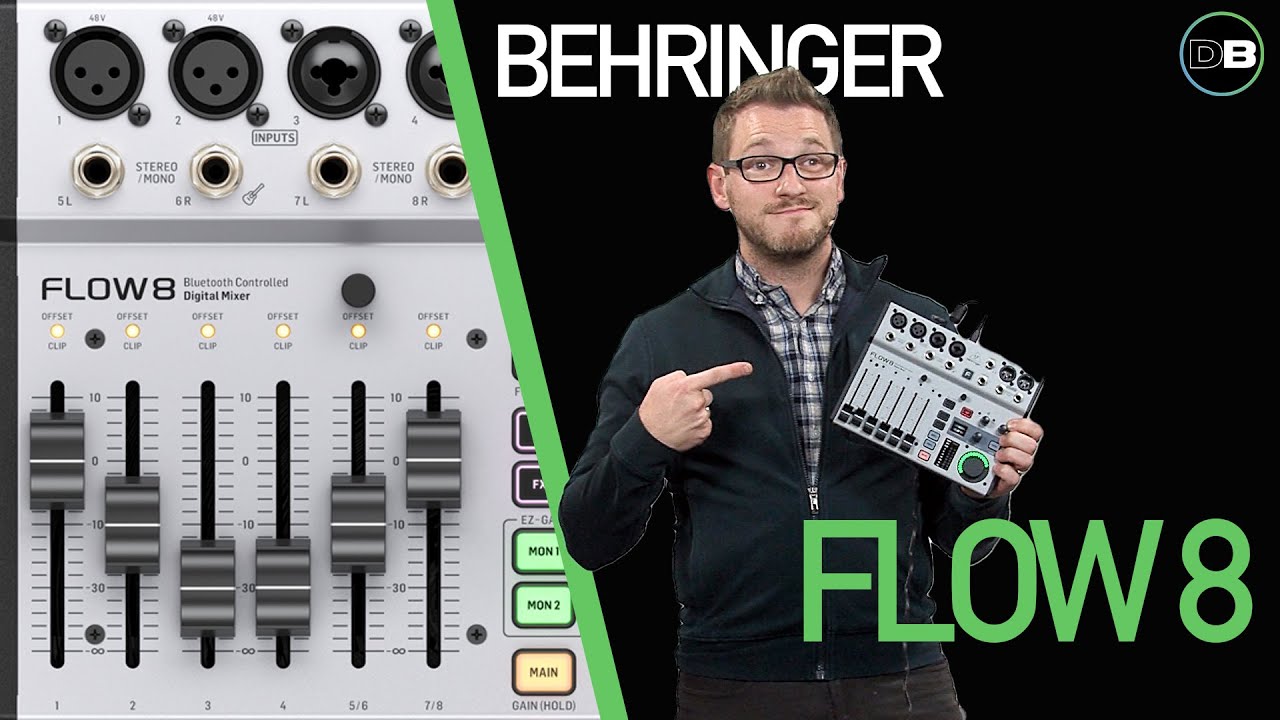 Behringer Flow 8 — подключение по Bluetooth для управления и воспроизведения звука