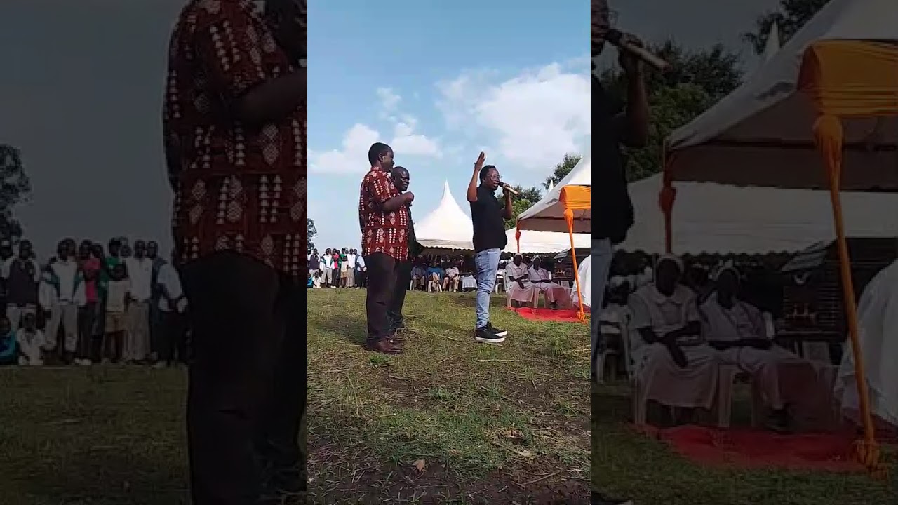 This is Engineer Paul Odindo at the burial of Kabonyo Kanyagwal ward ODM chairman 