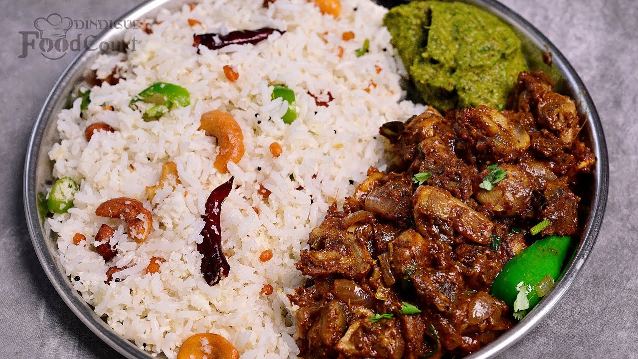 Lunch Menu #14/ Mushroom Sukka/ Coconut Rice