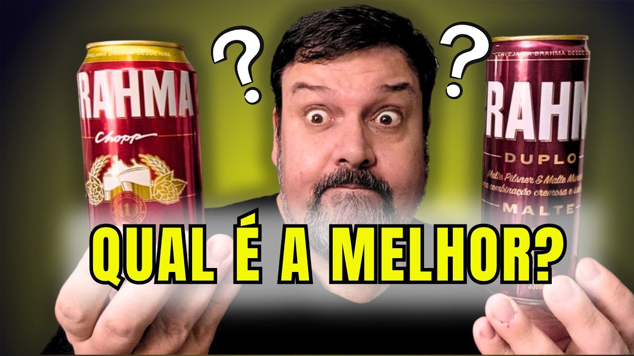 Brahma DUPLO MALTE ou Brahma CHOPP?  Qual é a melhor?