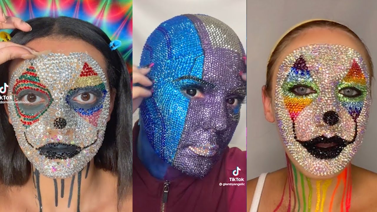 RHINESTONE MAKEUP REMOVAL | HALLOWEEN MAKEUP | ASMR