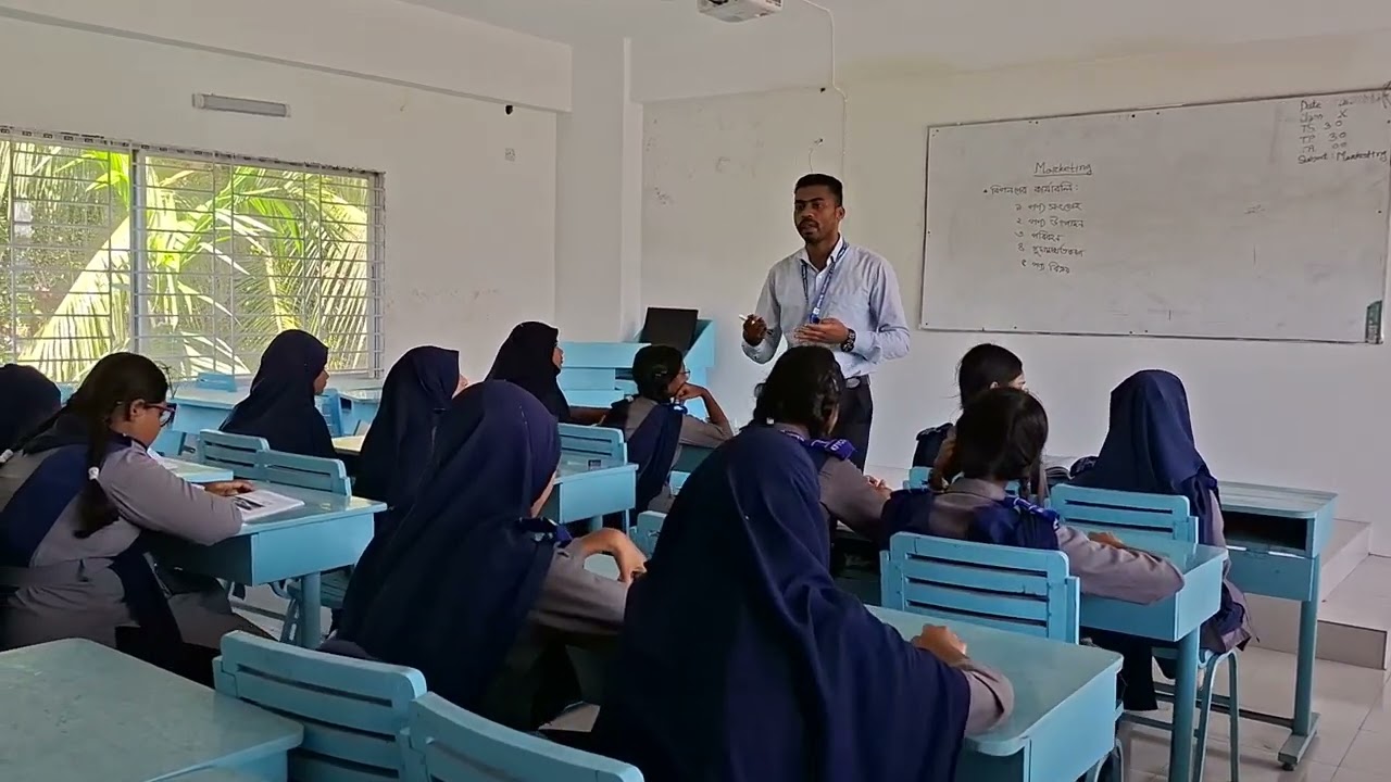A basic class about marketing for class IX & X. KFT Collegiate School, Matlab south, Chandpur, Amit.