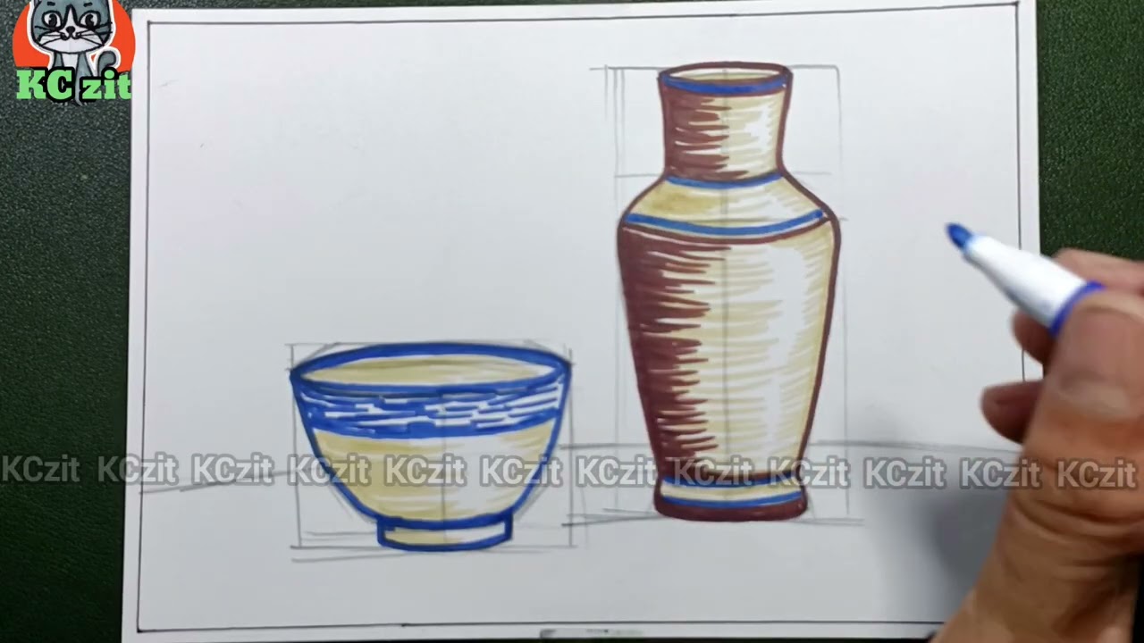 Tỉ lệ và hình khối của đồ vật - mĩ thuật lớp 9 bài 9 - vẽ tranh tĩnh vật - kczit