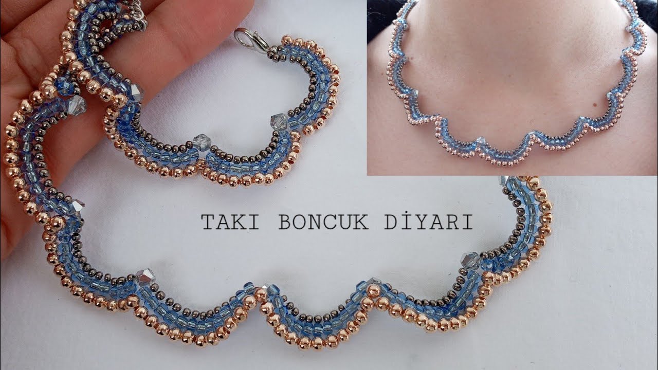 WAVY NECKLACE/DALGALI KOLYE /KUM BONCUKTAN DALGALI KOLYE YAPIMI / MAKING WAVY NECKLACE