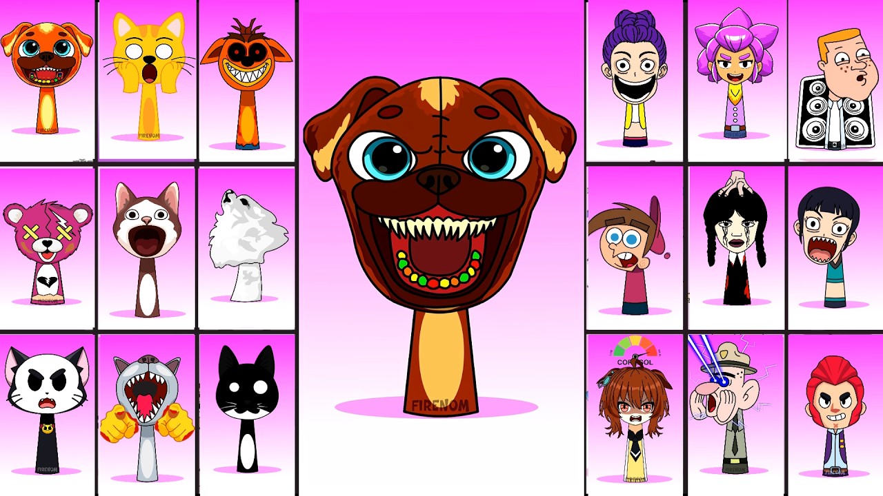 Sprunki OC Chompy Chasey Dark Pals  Phases |Compilation Incredibox COMPLETE #sprunki #incredibox