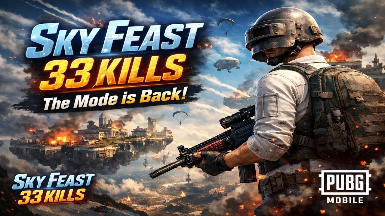 Sky Feast 33 Kills (Xiaomi pad 7 🔥 120 fps )