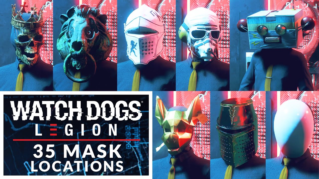 Watch Dogs: Legion 35 Masks found in London