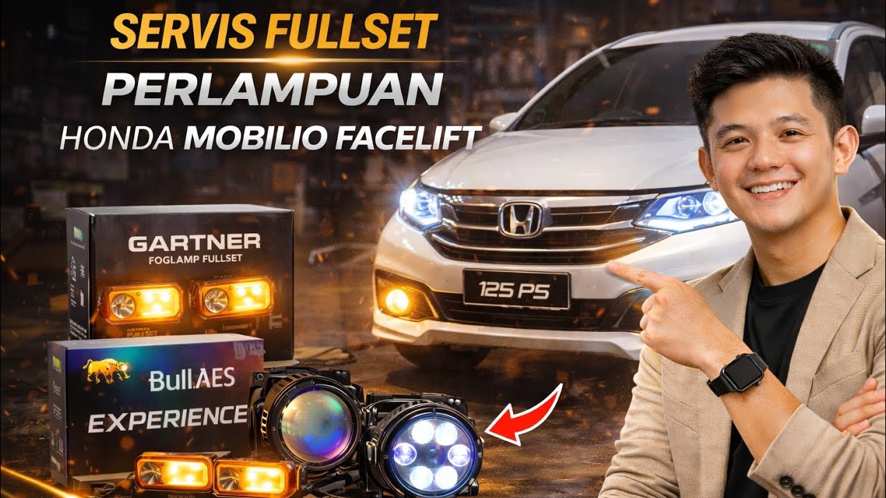 #share  servis fullset perlampuan honda mobilio facelift