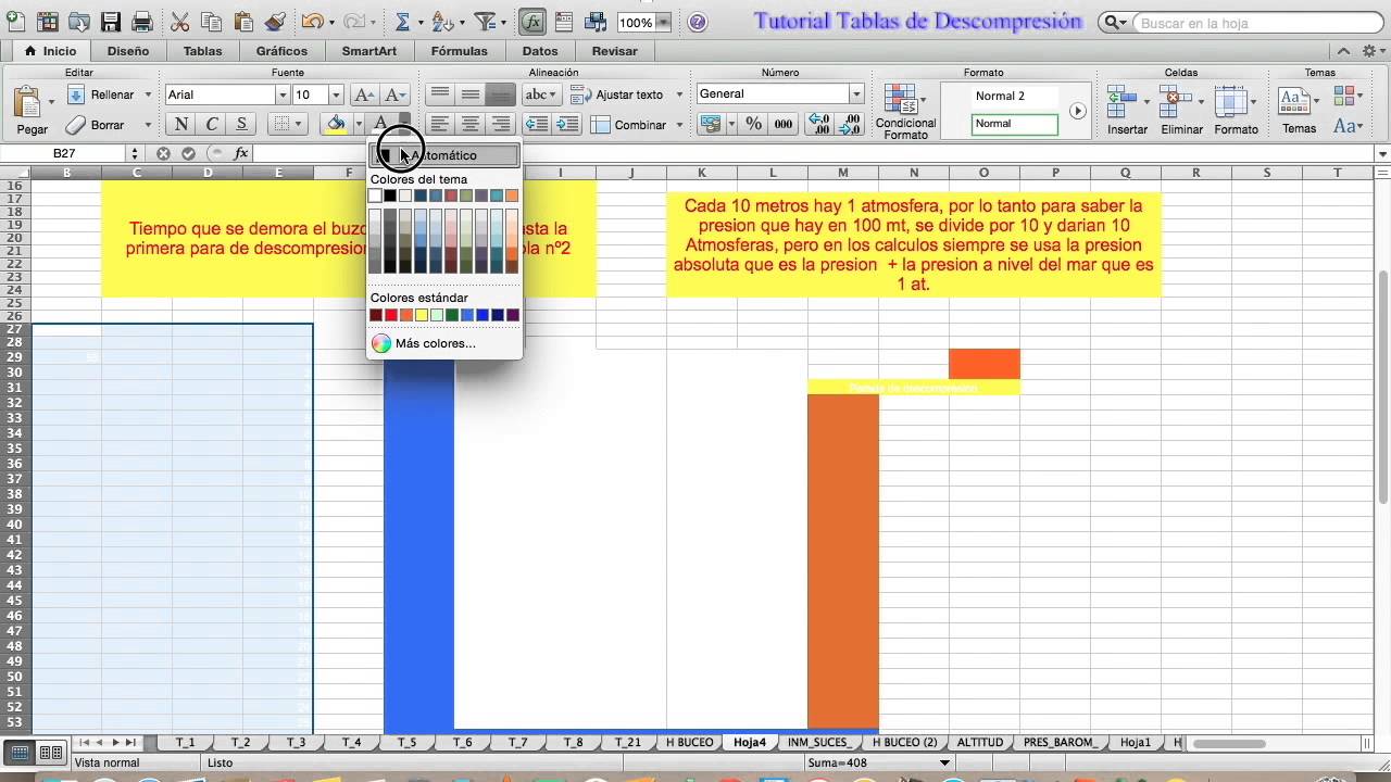 Introduccion a las tablas de descompresion