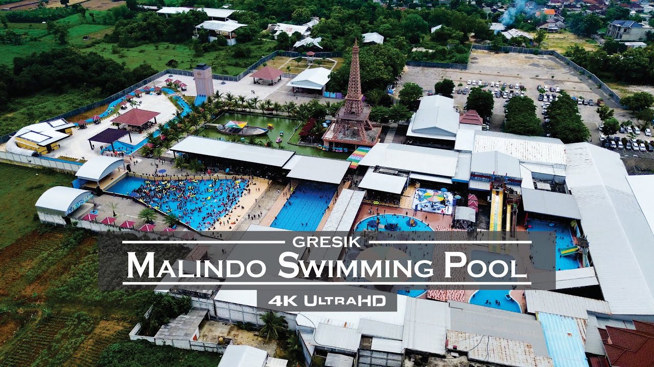 Stunning Drone View of Malindo Swimming Pool Gresik
