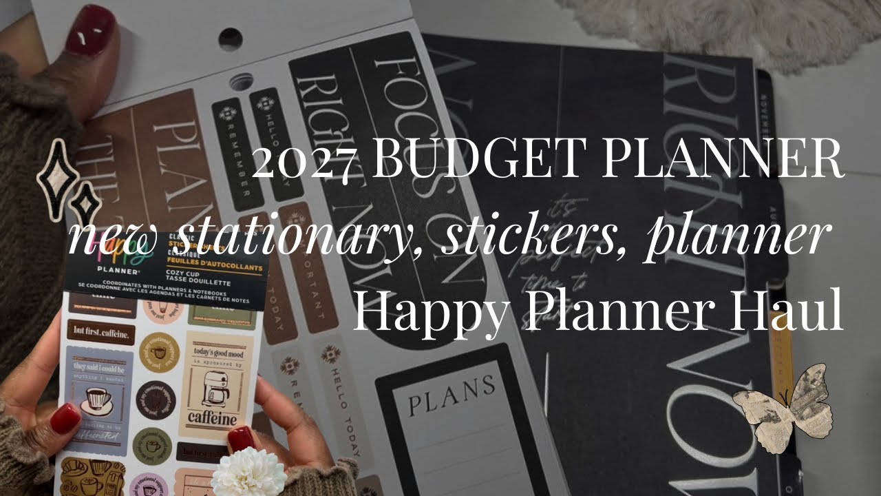 NEW 2027 BUDGET PLANNER Unboxing ☕️✉️✨ The Happy Planner Haul