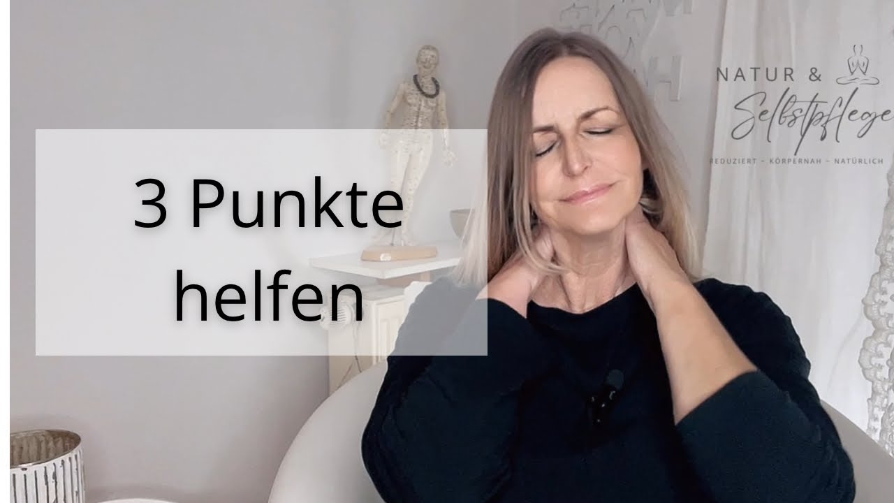 Nacken- & Schulterverspannung lösen mit Akupressur | 3 einfache Punkte
