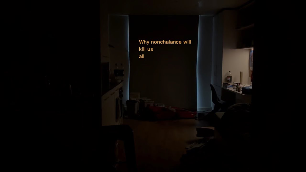 Why nonchalance will kill us all