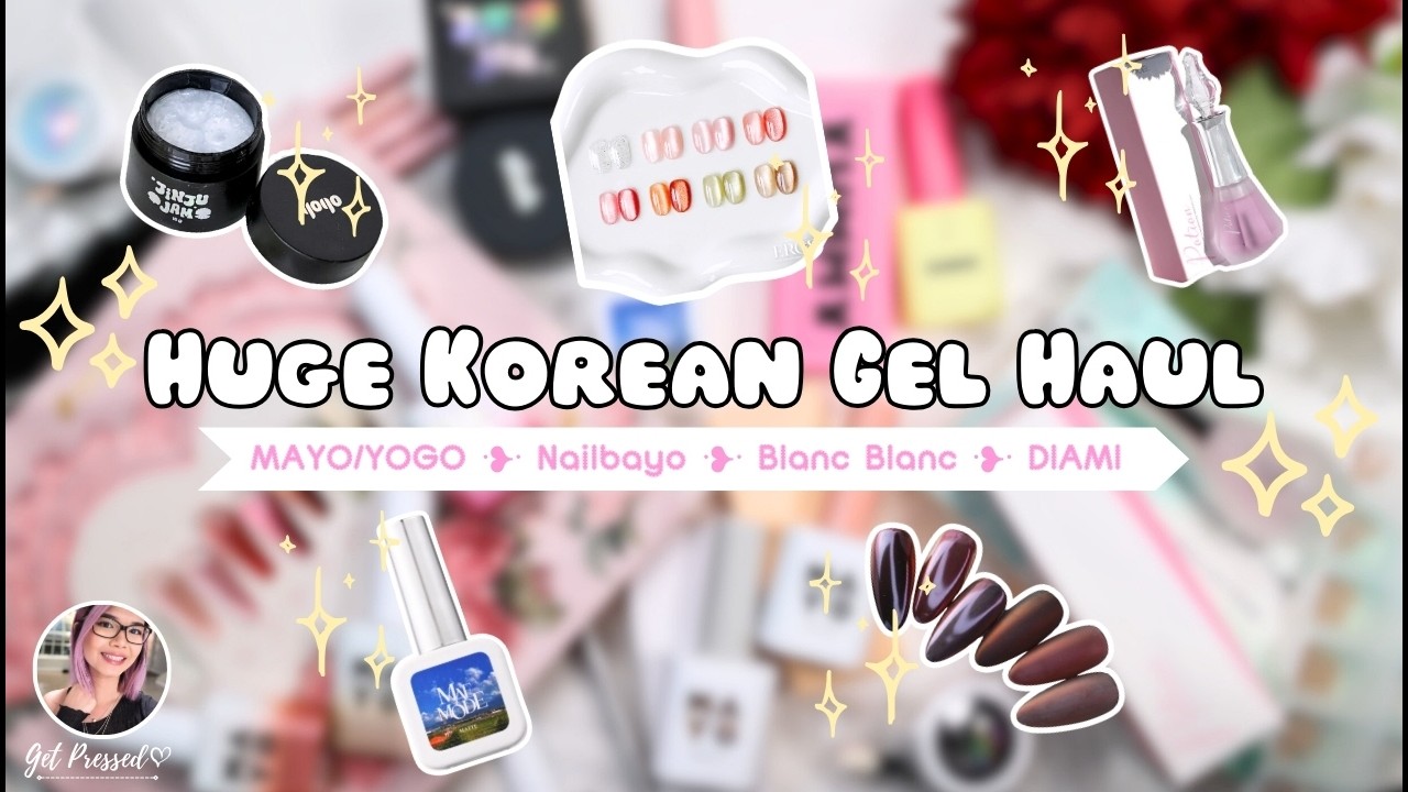 $400 Sweetie Nail Suppy Korean Gel Haul 🛒🎀📦 -  Magnetic Gel, Chrome Powders, 3D Gel, Brushes + More!