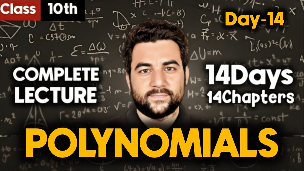 Class 10th Polynomials One Shot 🔥| Class 10 Maths Chapter 2 | Rizwan Qadri