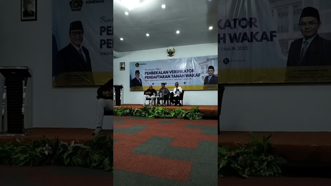 @Penutupan Bimtek Pembekalan Verifikator Pendaftaran Tanah Wakaf Tingkat Kanwil Kemenag Jabar