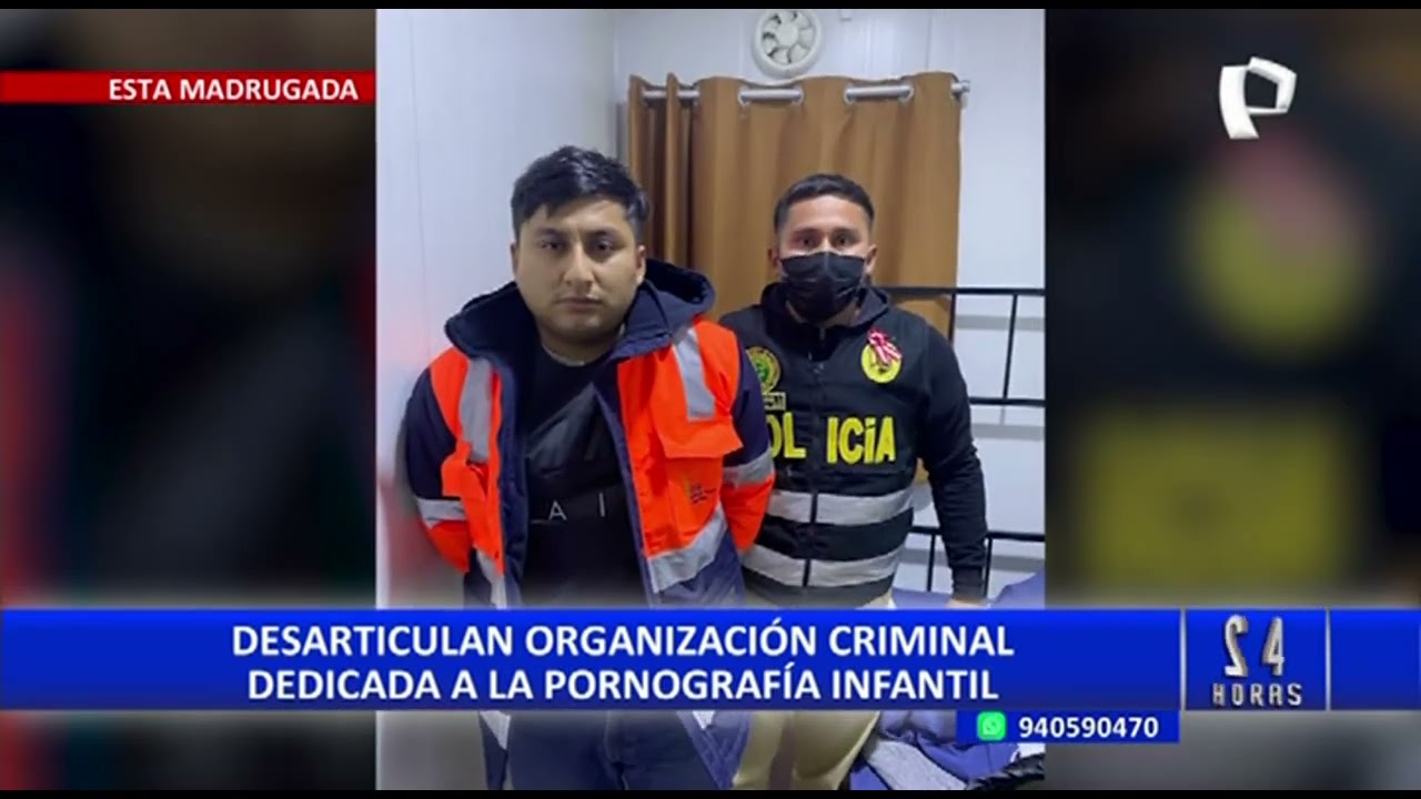 Policía desarticula red criminal que distribuía material con pornografía infantil