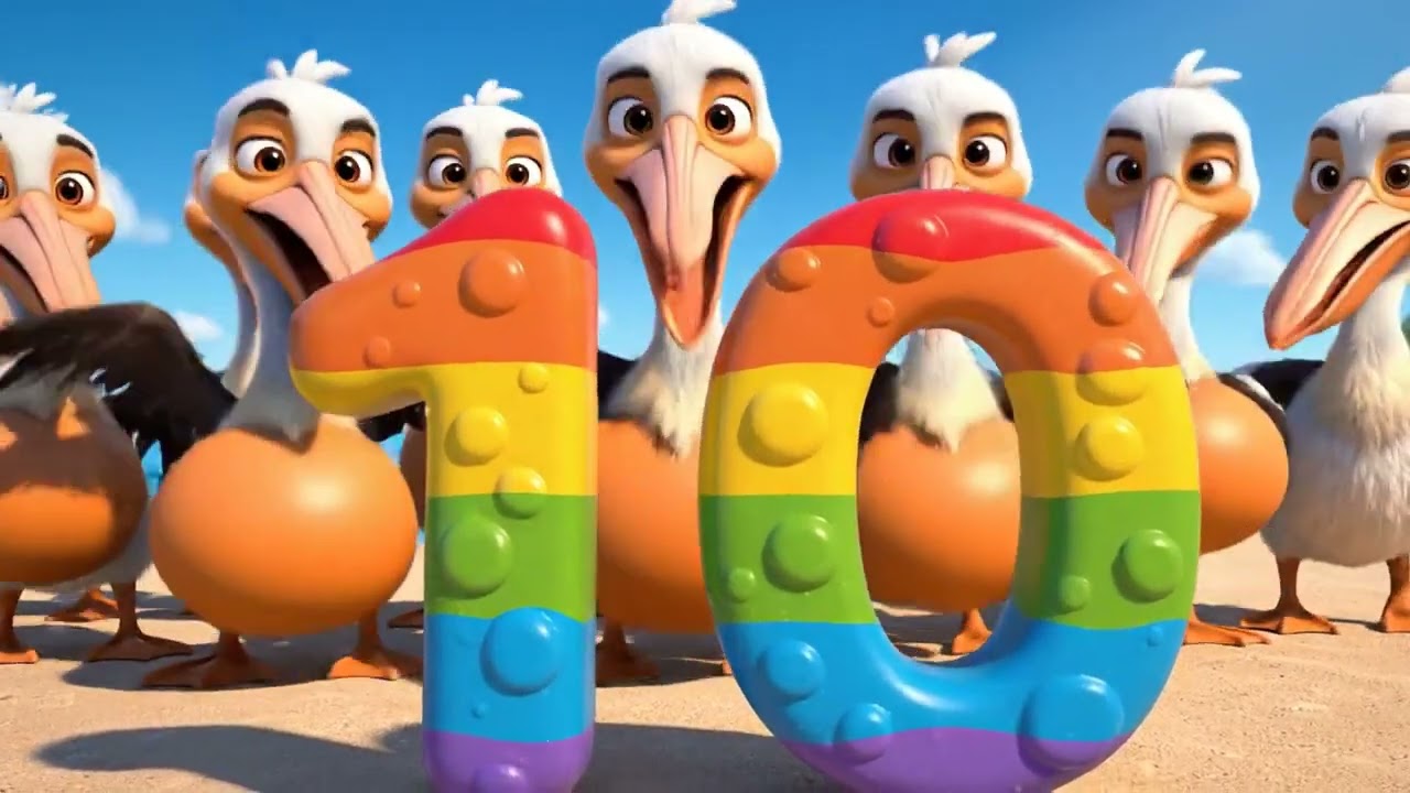Count 1–20 Animal Adventure 🌈 | Fun Numbers for Kids | Pixar Cartoon
